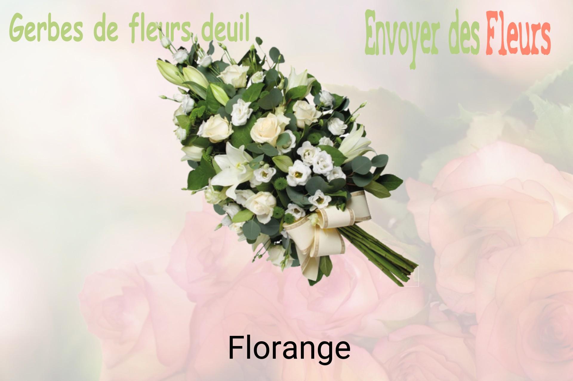 Gerbe de fleurs de deuil livrée à Florange